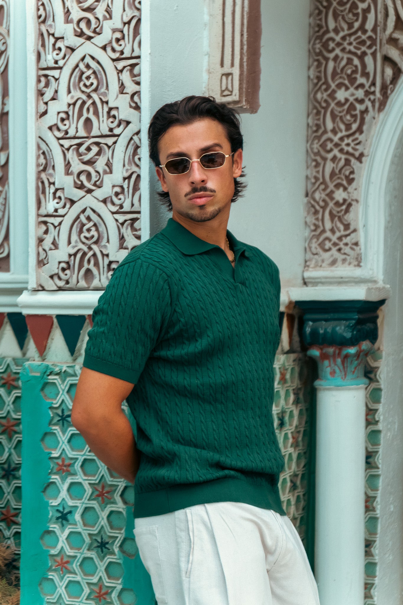 The Cable knit Polo