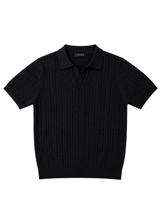 The Cable knit Polo