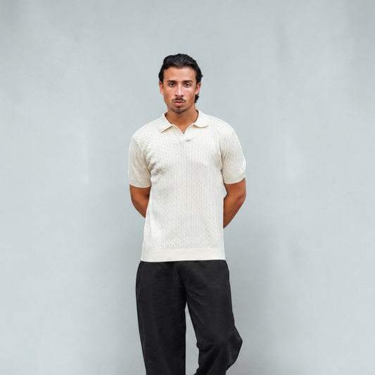 The Cable knit Polo