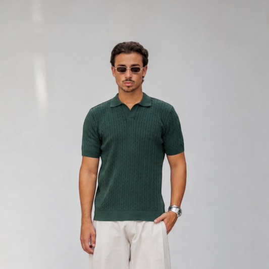 The Cable knit Polo