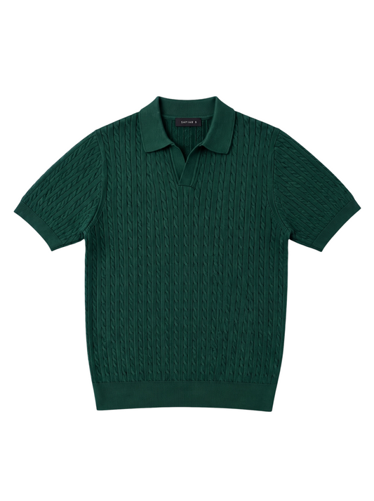 The Cable knit Polo