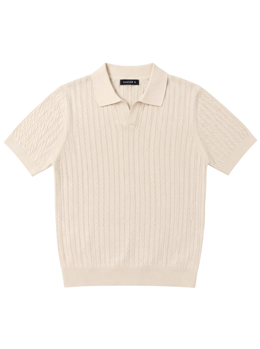 The Cable knit Polo